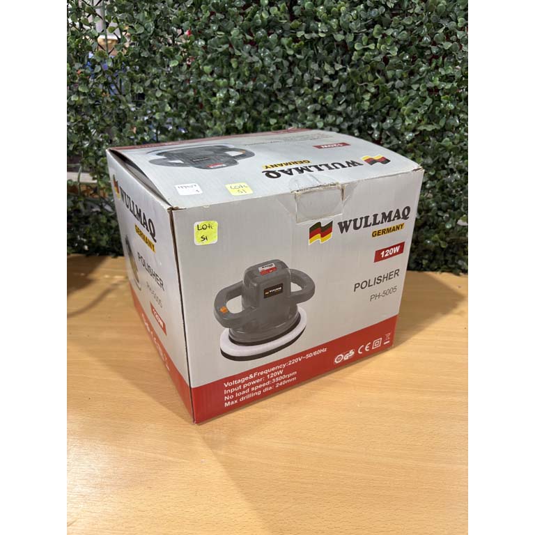 Lote siguiente: Máquina lijadora Wullmaq: Herramienta de alta calidad