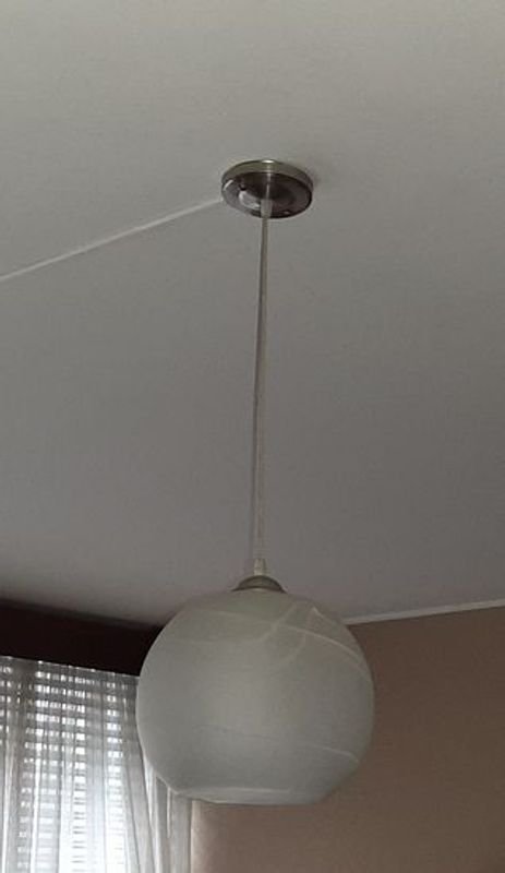 Lámpara Colgante de Vidrio Craquelado con Diseño