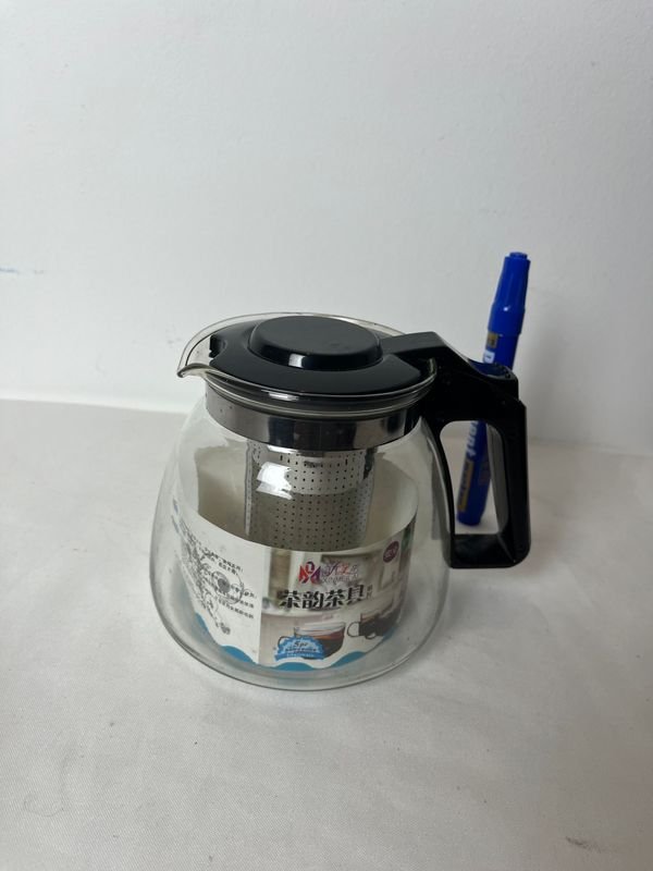 Juego de Té de Vidrio con 4 Tazas y Tetera