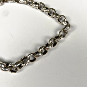 Pulsera Gruesa de Plata con Cierre Mosquetón - imagen 4