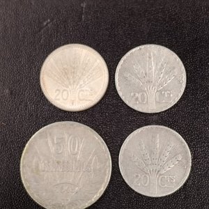 4 Monedas de Plata Uruguay: 20 y 50 Centésimos - imagen 2
