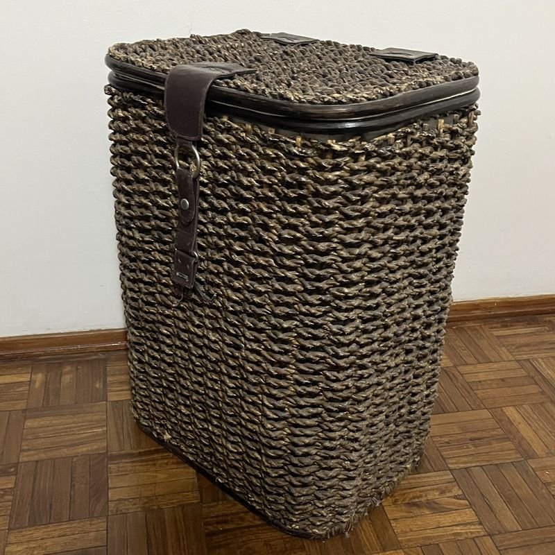 Cesto de mimbre para dormitorio o baño - imagen 2