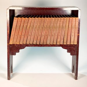 Biblioteca Rectangular Estilo Art Deco con 20 Tomos "El Tesoro de la Juventud" - imagen 1