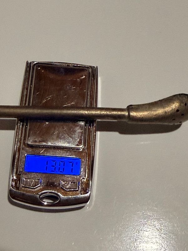 Bombilla en plata 800 con pico dorado - imagen 4