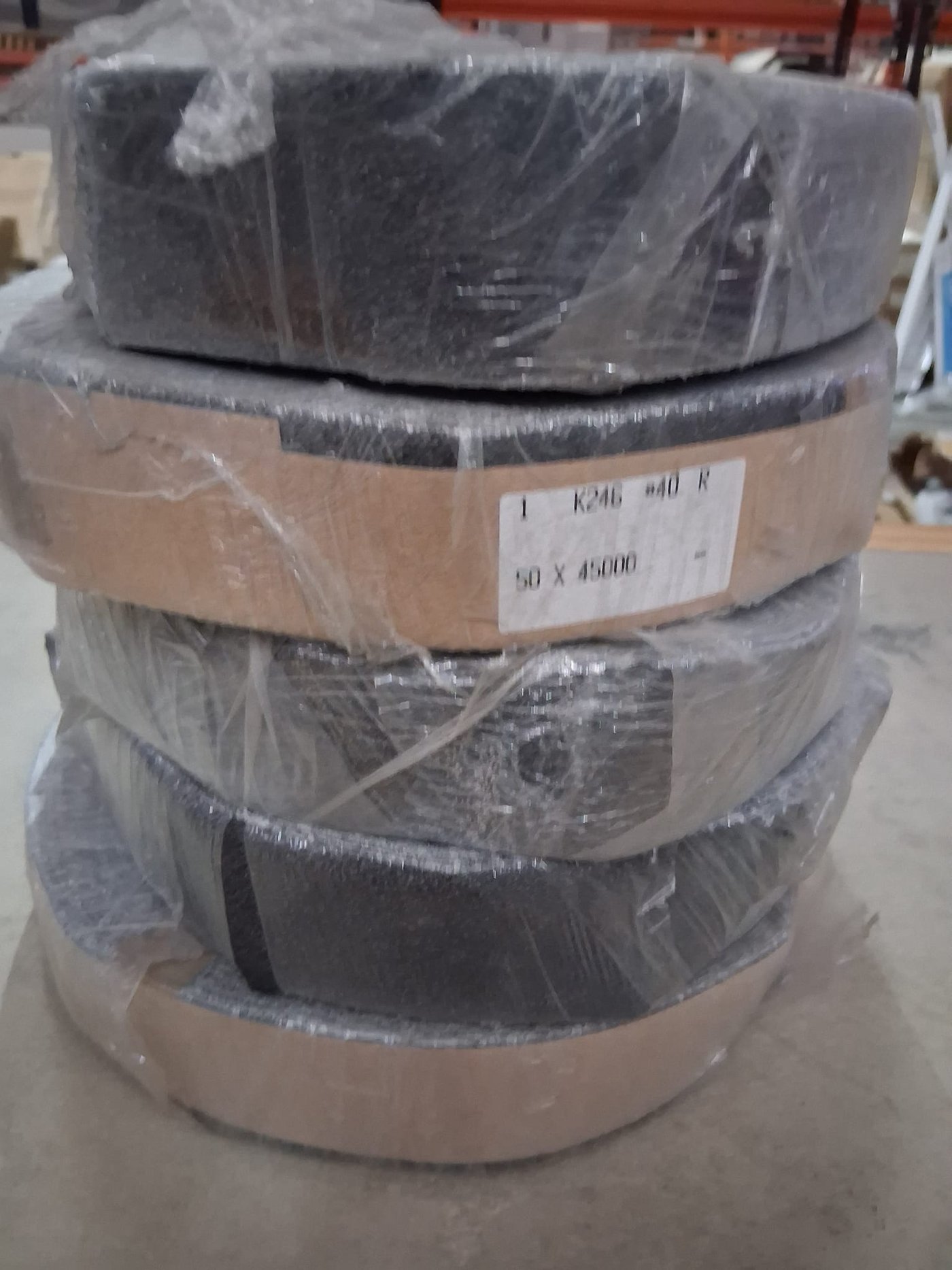 Lote de 5 Rollos de Lija Esmeril Norton (50x45 mm)