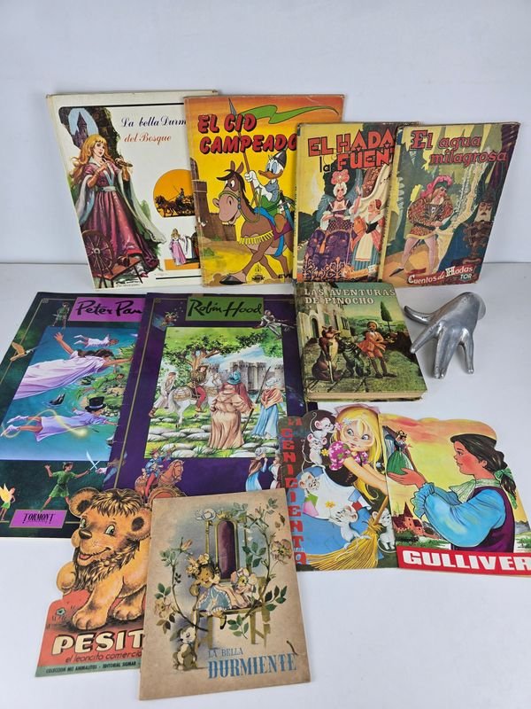 Lote de Cuentos Infantiles Antiguos Ilustrados