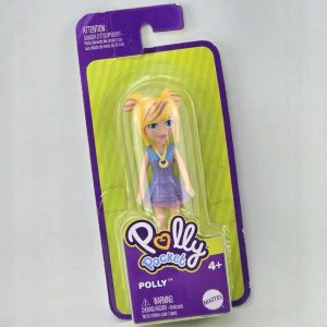Muñeca Polly Pocket Rubia con Vestido Lila - imagen 1