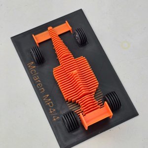 Modelo McLaren MP4/4 Naranja Impreso en 3D - imagen 3