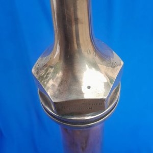 Lanza de Manguera de Incendio Antigua Merryweather & Sons Cobre y Bronce - imagen 4