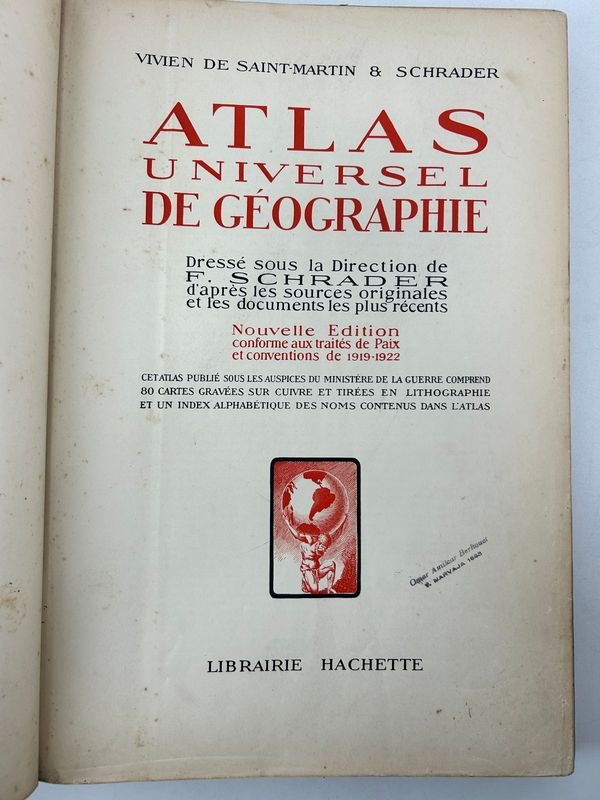 Atlas Universal de Geografía, Vivien de Saint-Martin & Schrader, Nueva Edición - imagen 3