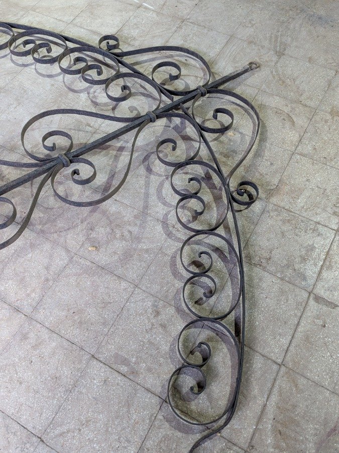 Puerta de hierro decorativa antigua para glorieta - imagen 6
