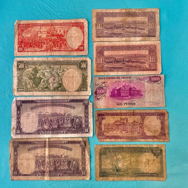 Lotes de billetes antiguos de Uruguay - imagen 2