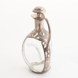 Botellón de Vidrio con Montura Metálica y Tapón - 24cm - imagen 3