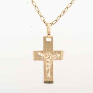 Cadena de Oro 18k con Crucifijo - 52 cm - imagen 1