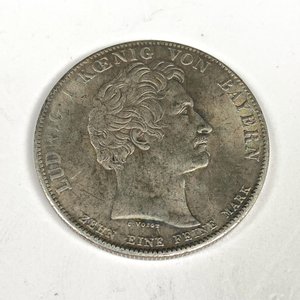 Moneda de Baviera de 1835 con retrato de Luis I - imagen 3