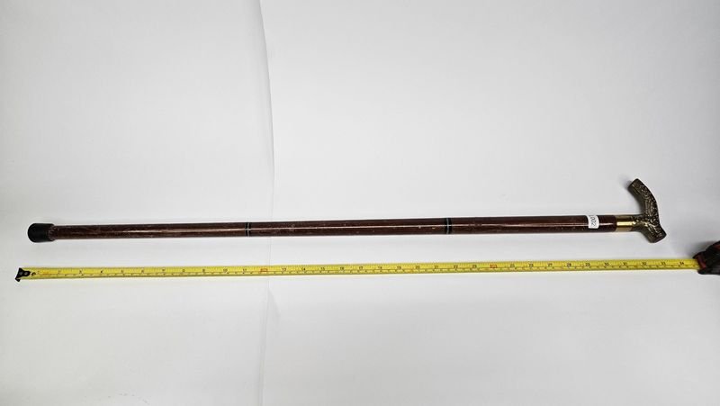 Baston antiguo con mango de bronce - Análisis detallado - imagen 1