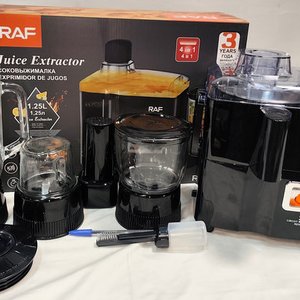 Multiprocesadora y Extractor de Jugos RAF 4 en 1, 700W, Nueva en Caja - imagen 4