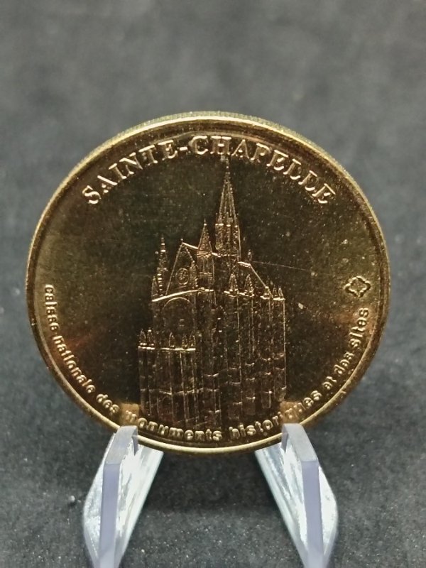 Medalla Souvenir Sainte-Chapelle París "Colección Nacional Milenio 2001" Bronce - imagen 1