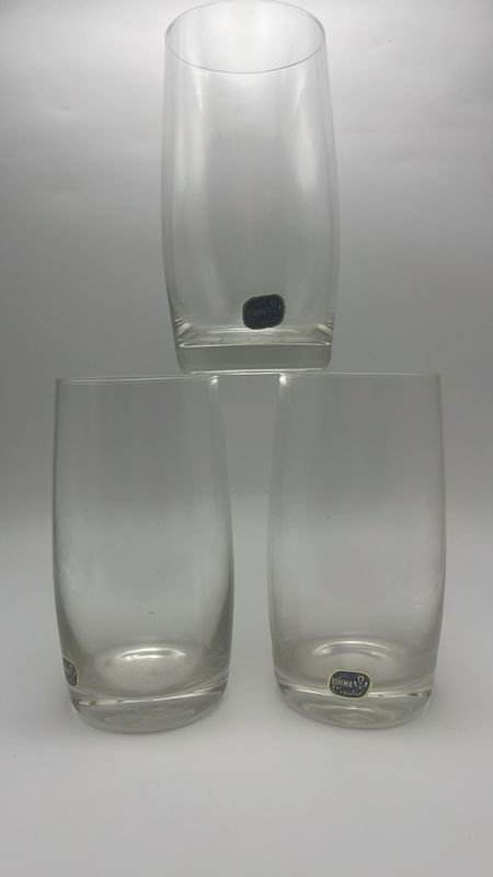 Vasos de cristal bohemia, 3 vasos - imagen 2