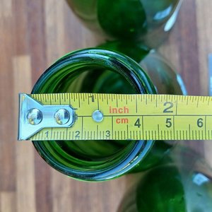 4 Botellas de Vidrio Verde Oscuro Talar para Leche 1 Litro - imagen 4