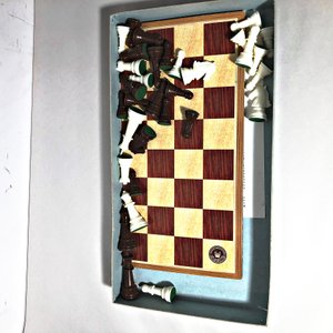 Juego de Ajedrez Clásico en Caja y Par de Rollers - imagen 3