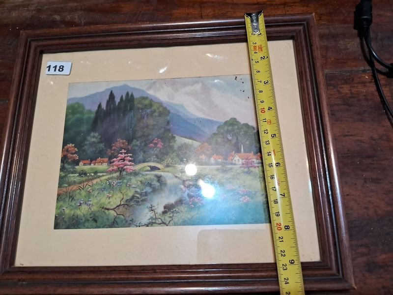 CUADRO PAISAJE - Pintura al óleo en marco de madera - imagen 3