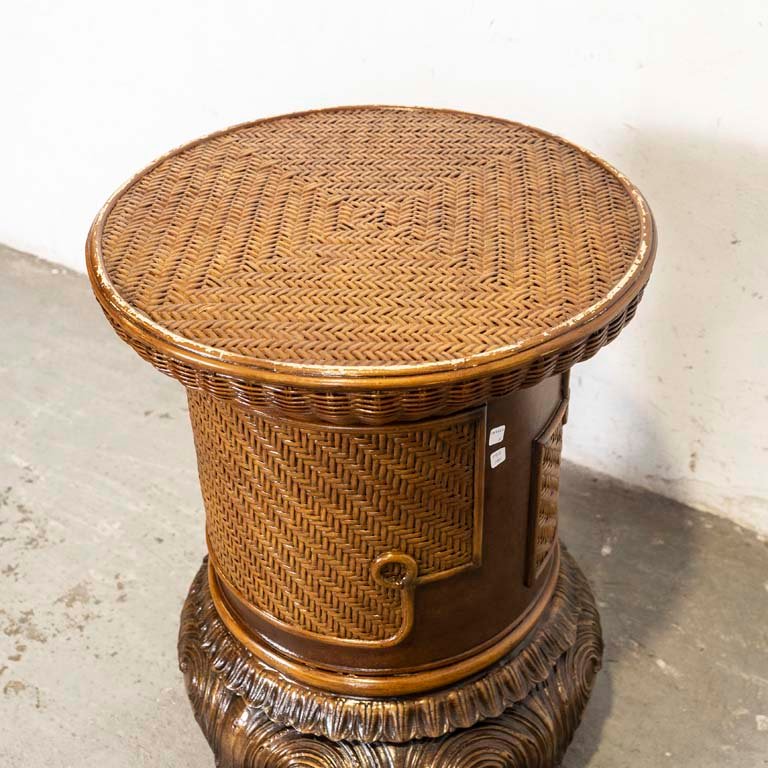 Base para mesa de mimbre y simil madera - imagen 2