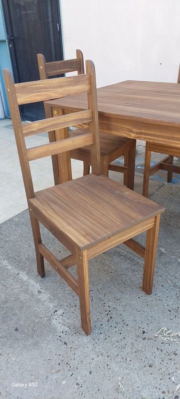 Juego de comedor en madera, perfecto estado - imagen 6