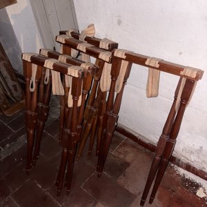 Juego de 4 Maleteros Plegables de Madera - imagen 2