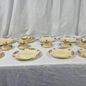 Juego de Loza Inglesa Wood's Ivory Ware: 22 Piezas - imagen 1