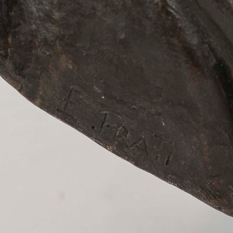 Busto de Artigas de bronce firmado E. Prati - imagen 2