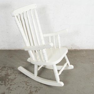 Sillón Mecedora Estilo Windsor Blanco - imagen 2