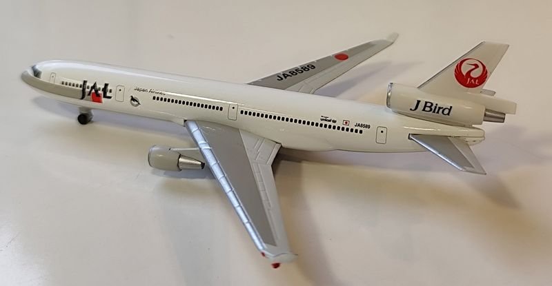 Maqueta Avión MD-11 Japan Airlines (JAL) Escala 1/500 Herpa