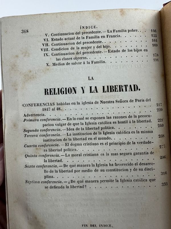 Libro Histórico: Historia de la Sociedad Domestica en Dos Tomos por J. Gaume - Barcelona 1855 - imagen 6
