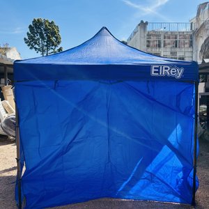 Gazebo Azul El Rey 2.5x2.5M con Estructura en Caño - imagen 5