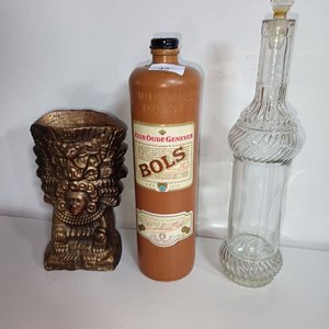 Porrón Antiguo, Botellón Bols y Florero Estilo Precolombino - imagen 4