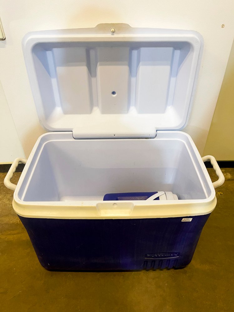 Lote siguiente: Conservadora Rubbermaid color azul, Termo Termico - Contenedor y termo
