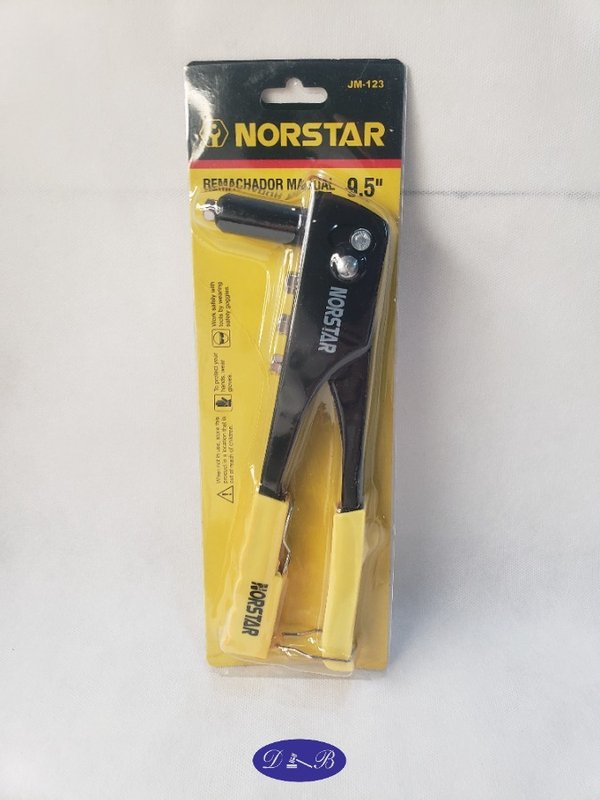 Remachador Manual Norstar 9.5" con Mango Amarillo
