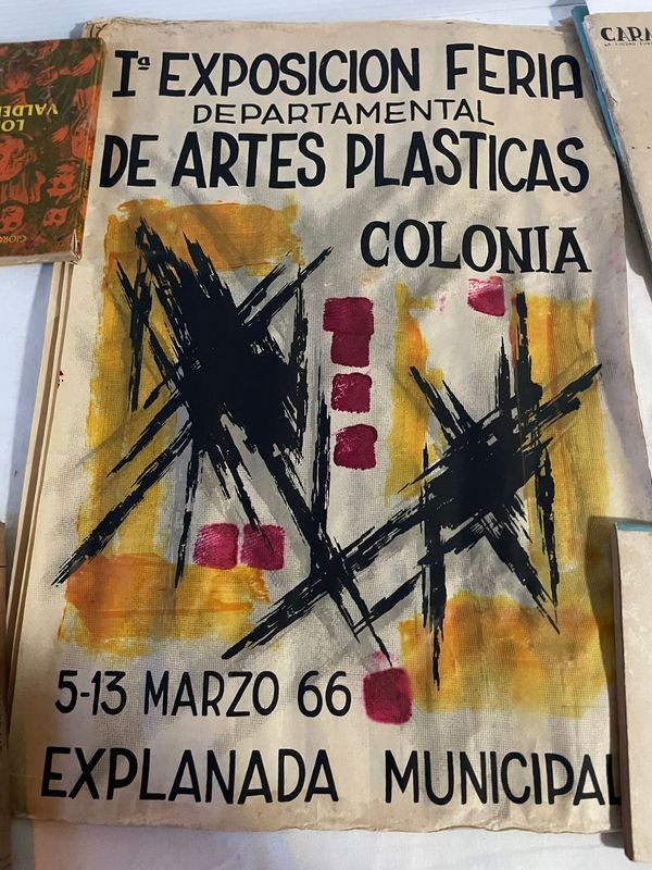Afiche Primera Exposición Feria Departamental de Artes Plásticas Colonia 1966