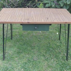 Mesa de Cocina con Cajón, Estantes y Tender - imagen 2