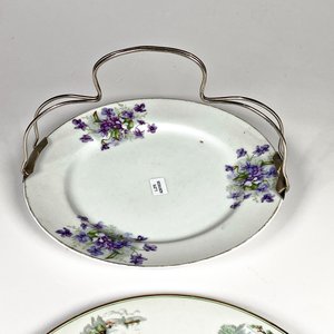 Plato de Adorno Limoges y Plato para Masas con Soporte Metálico - imagen 2
