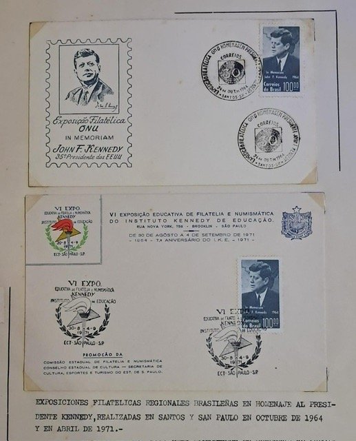Lote siguiente: Carta con sello postal de la Expo Kennedy en 1964