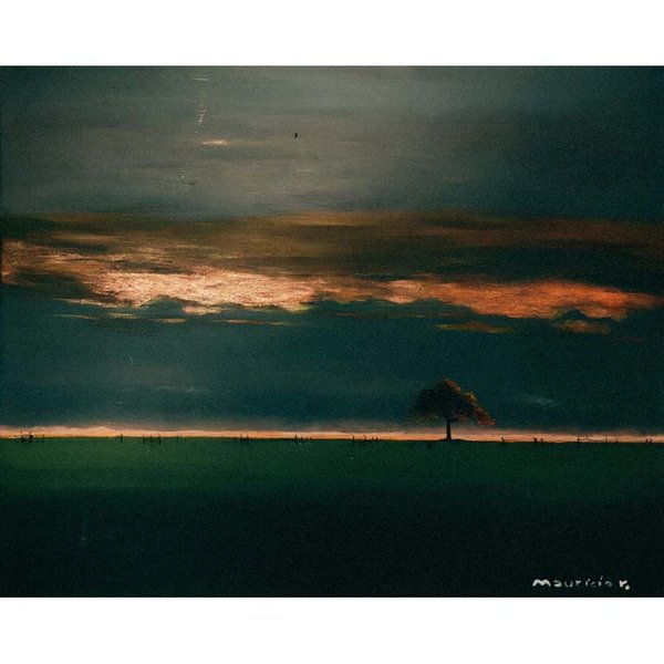 Pintura "Crepúsculo" de Mauricio Rodríguez - Acrílico sobre Lienzo 60x70cm