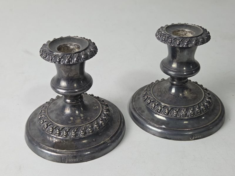 Candelabros de plata inglesa Freccero - imagen 2