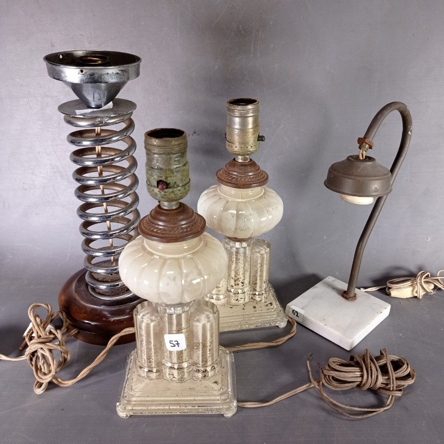 Lámparas de mesa vintage en buen estado - imagen 2