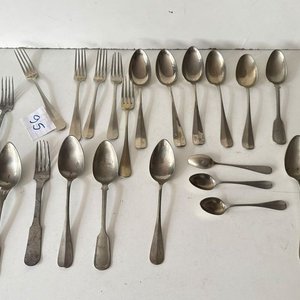 22 Cubiertos de Alpaca Solingen y Berndorf - imagen 3