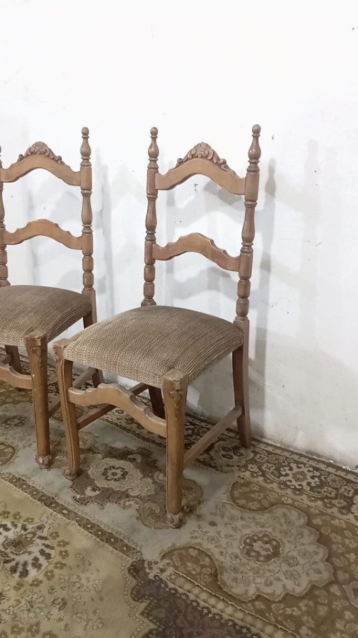 Sillas Provenzales de Madera con Brocado - imagen 4