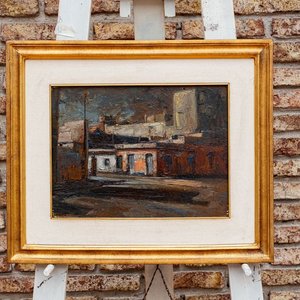 Pintura "Barrio Sur" de Sergio Curto, Óleo 40x30 cm - imagen 3