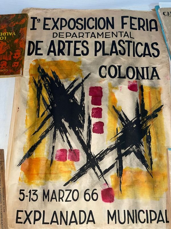 Afiche Primera Exposición Feria Departamental de Artes Plásticas Colonia 1966