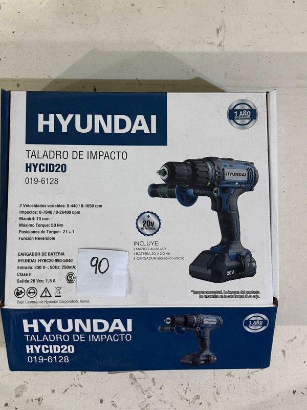 Taladro Atornillador Hyundai HYC120-6128 Nuevo